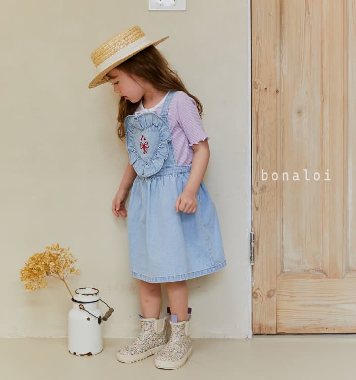 Bonaloi - Korean Children Fashion - #kidsstore - Molly Stripes Tee - 8