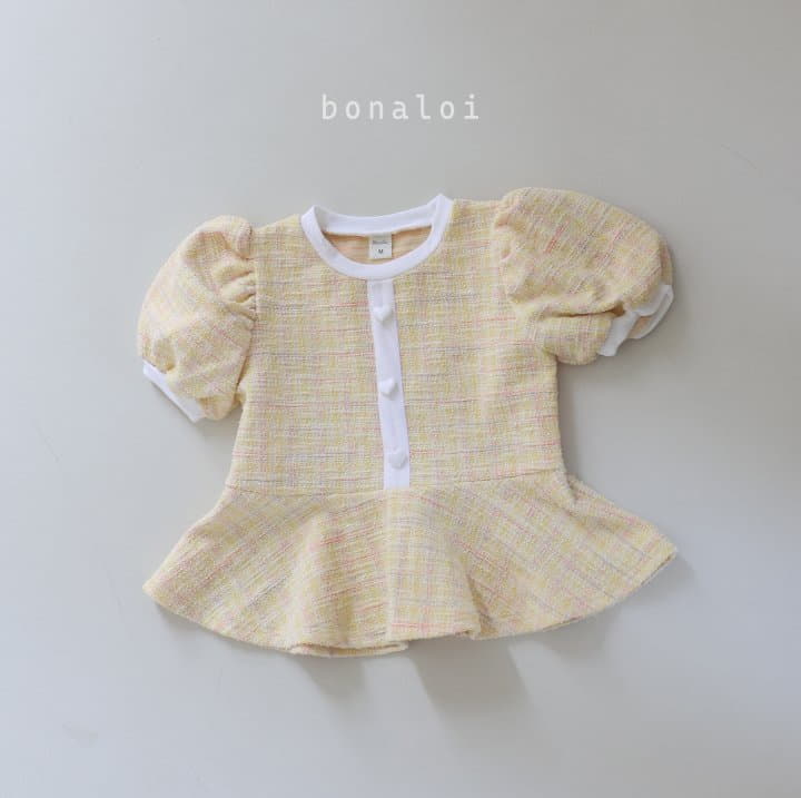 Bonaloi - Korean Children Fashion - #littlefashionista - Mix Jacquard Tee - 12