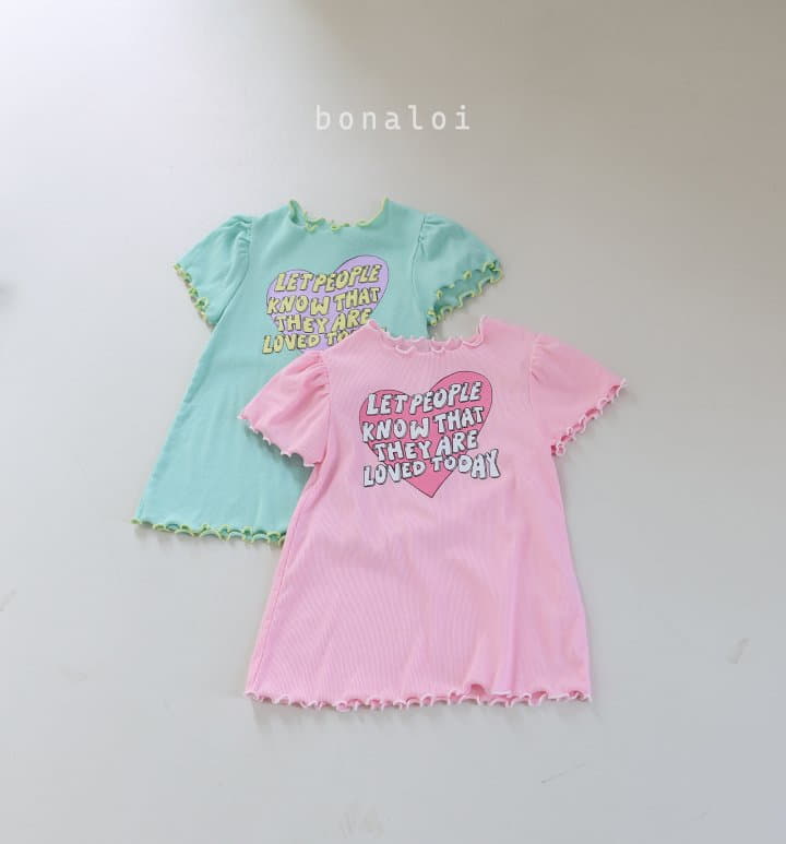 Bonaloi - Korean Children Fashion - #minifashionista - Love Today Today Long Tee - 10