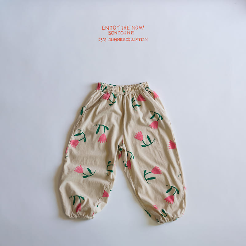 Boneoune - Korean Children Fashion - #discoveringself - Daldal Flower Pants - 2