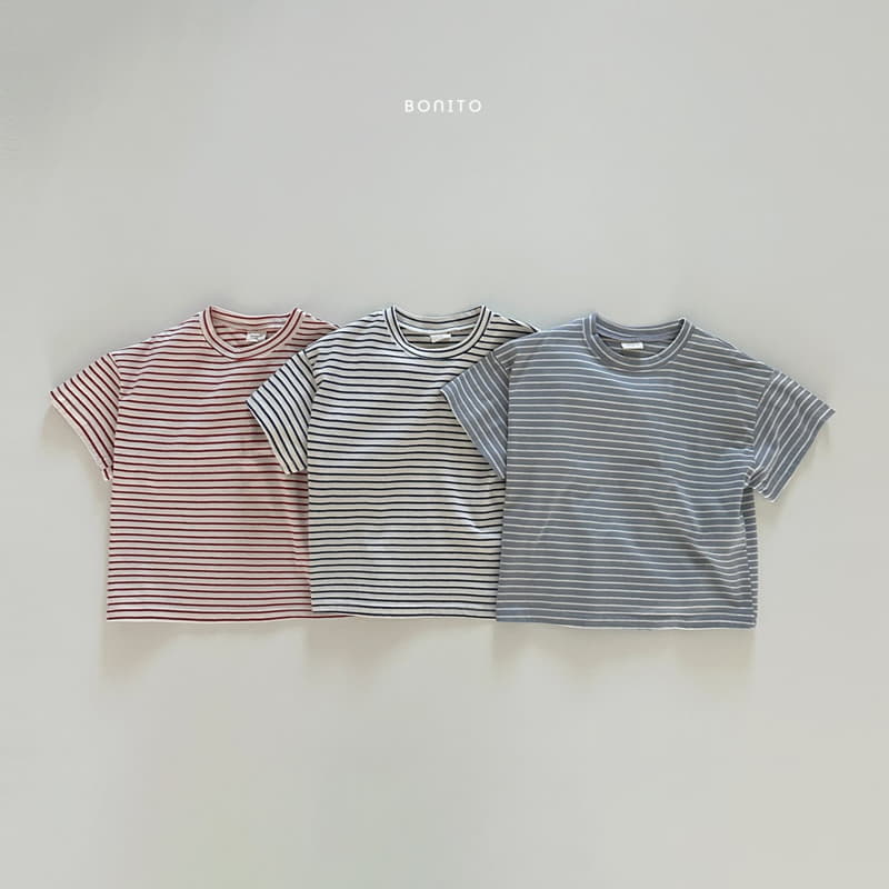 Bonito - Korean Baby Fashion - #babyboutiqueclothing - Loose Stripes Tee