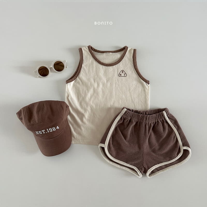 Bonito - Korean Baby Fashion - #babyfashion - Color Sleeveless Top Bottom Set - 6