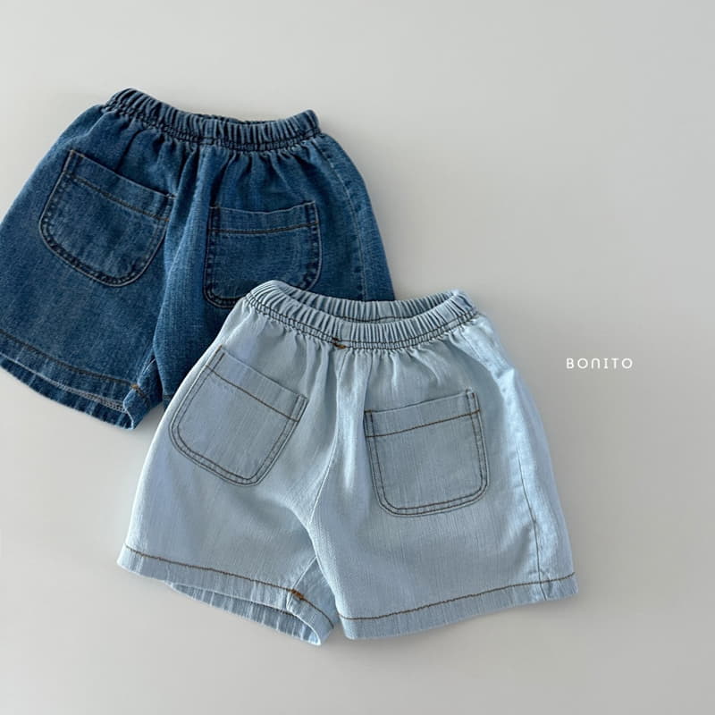 Bonito - Korean Baby Fashion - #babyfashion - Two Pocket Denim Shorts - 2