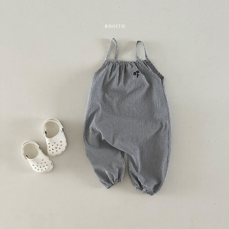 Bonito - Korean Baby Fashion - #babyfever - Check String Overalls - 7