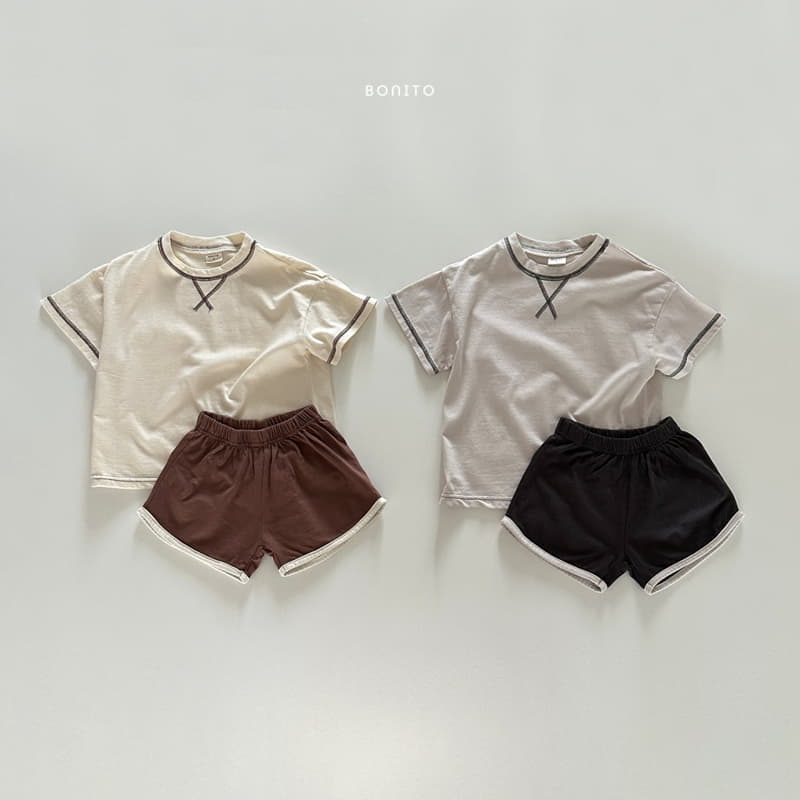 Bonito - Korean Baby Fashion - #babyfever - Gay Roppa Top Bottom Set - 2