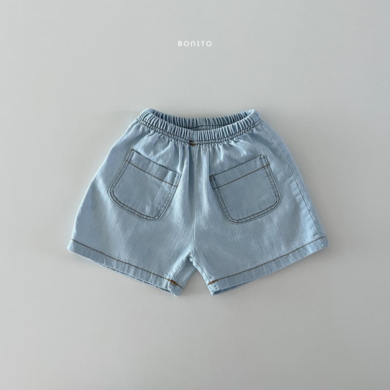 Bonito - Korean Baby Fashion - #babyfever - Two Pocket Denim Shorts - 3