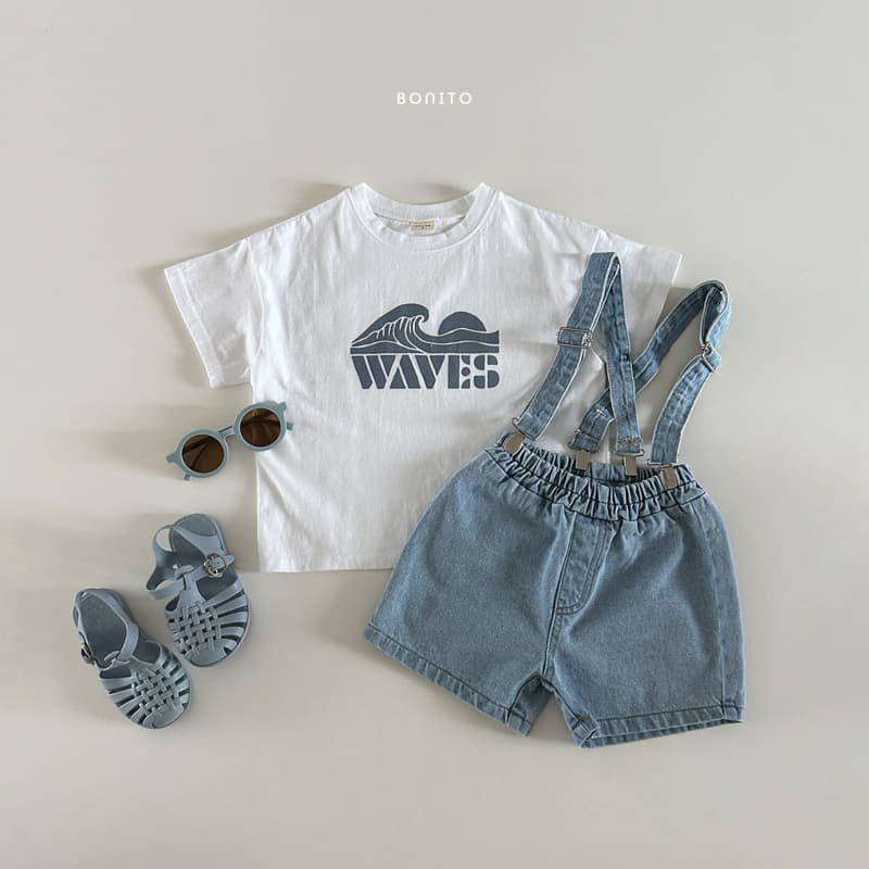 Bonito - Korean Baby Fashion - #babyfever - Denim Suspendar - 5