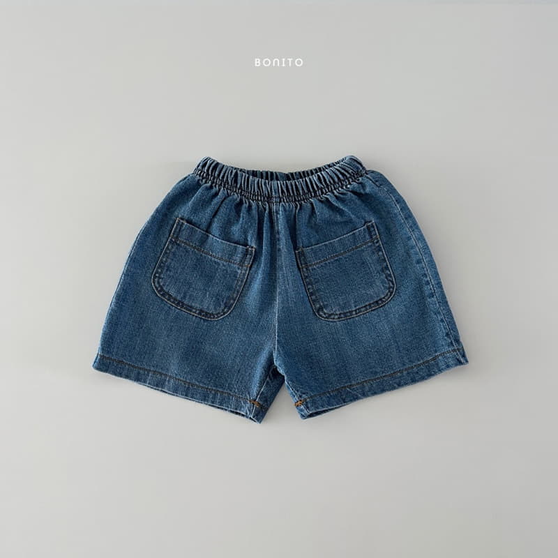 Bonito - Korean Baby Fashion - #babyfever - Two Pocket Denim Shorts - 4