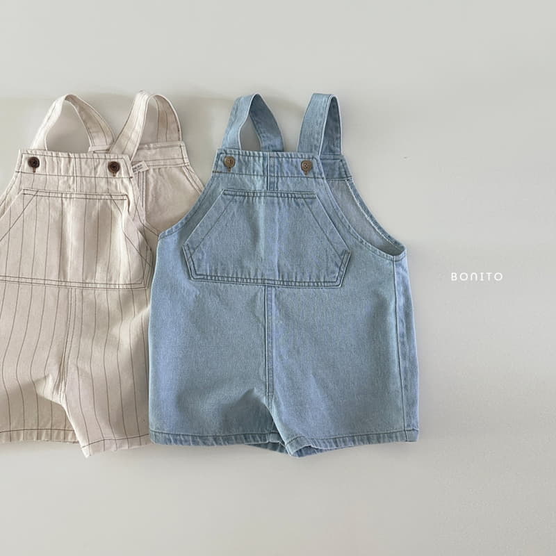 Bonito - Korean Baby Fashion - #babygirlfashion - Denim Dungarees - 2