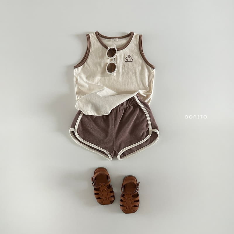 Bonito - Korean Baby Fashion - #babylifestyle - Color Sleeveless Top Bottom Set - 9