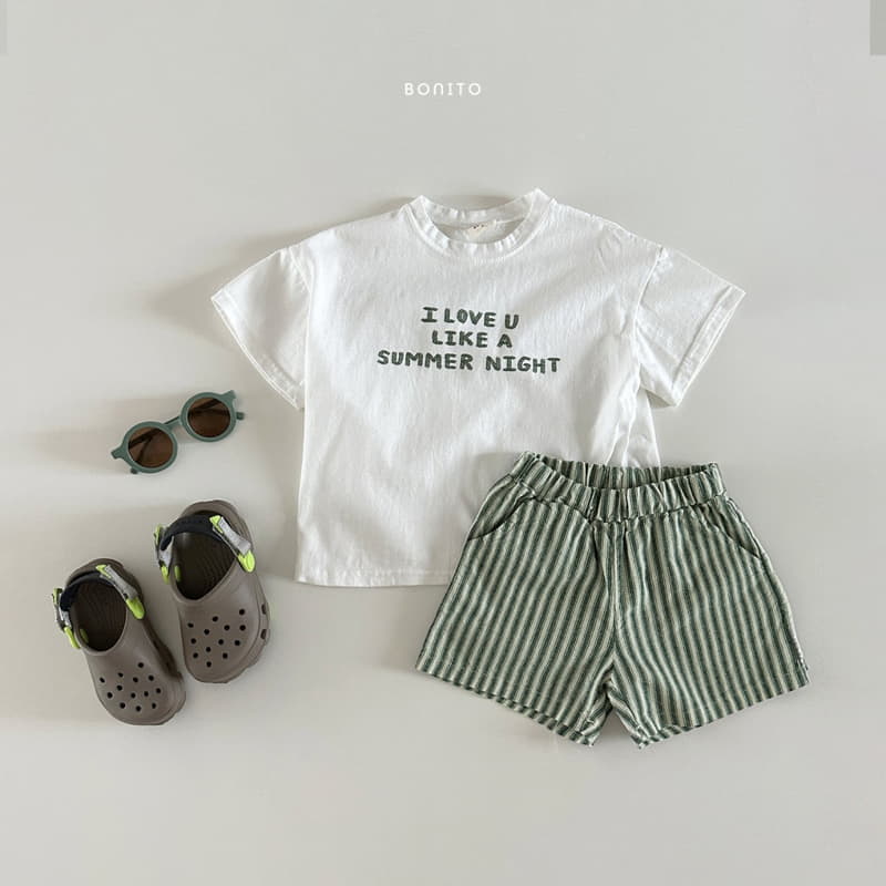 Bonito - Korean Baby Fashion - #babygirlfashion - Linen Stripes Shorts - 4