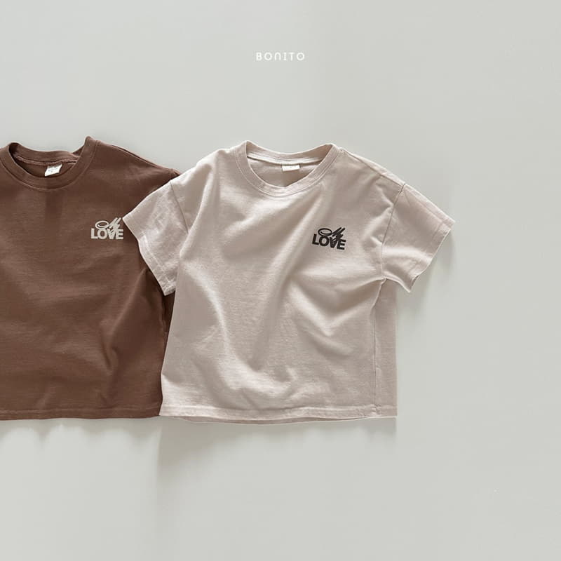 Bonito - Korean Baby Fashion - #babylifestyle - Mu Love Tee