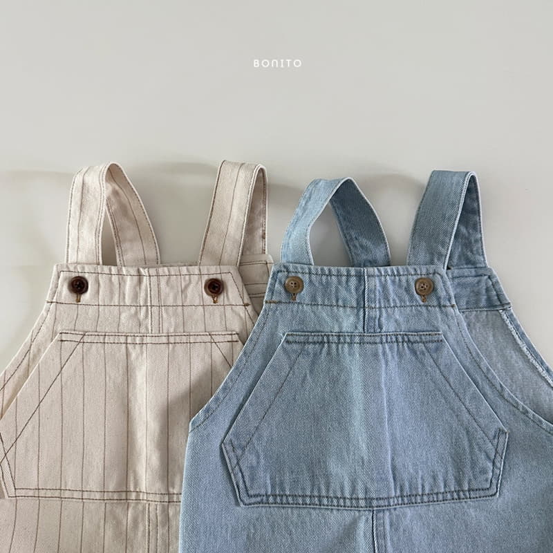 Bonito - Korean Baby Fashion - #babylifestyle - Denim Dungarees - 3