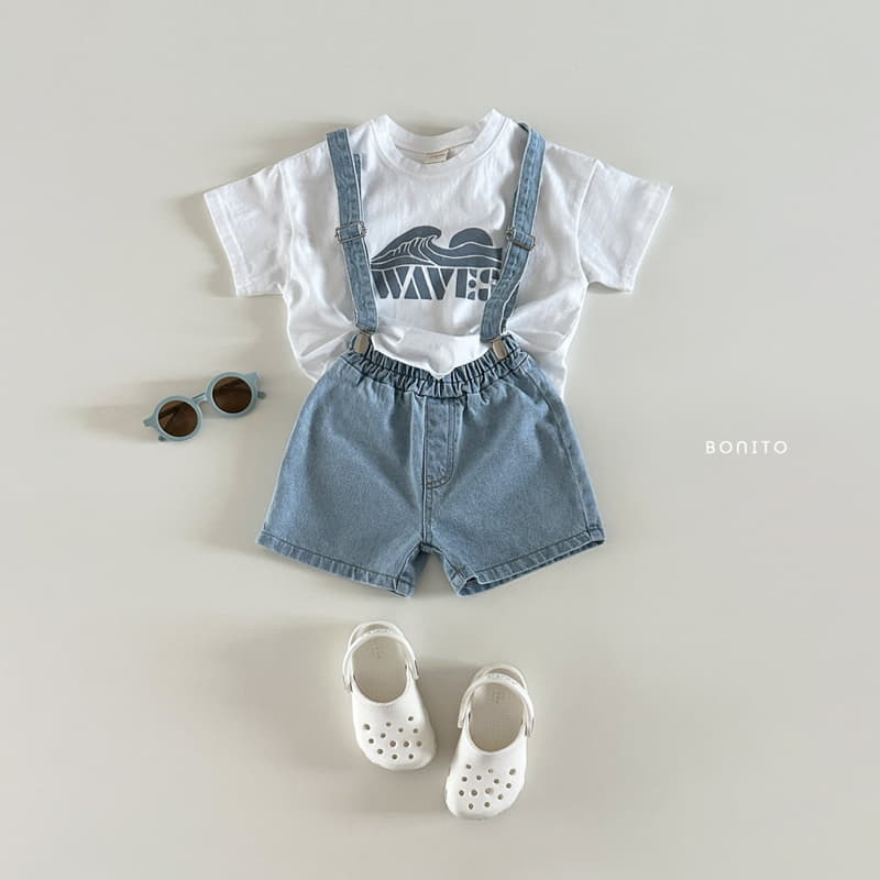 Bonito - Korean Baby Fashion - #babylifestyle - Denim Suspendar - 7