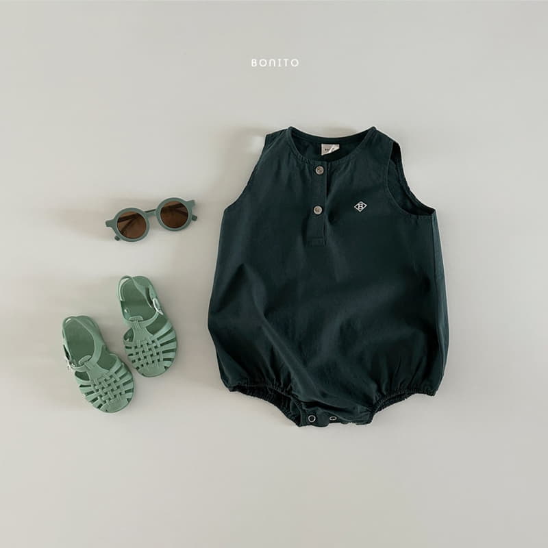 Bonito - Korean Baby Fashion - #babyoninstagram - Linen Sleeveless Bodysuit - 6