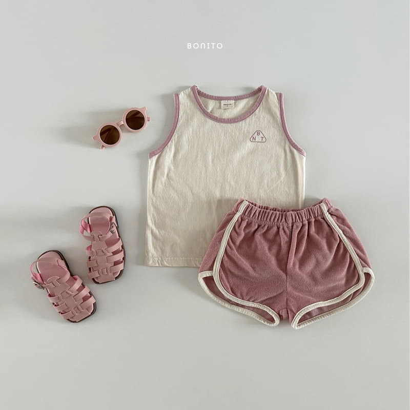 Bonito - Korean Baby Fashion - #babyoninstagram - Color Sleeveless Top Bottom Set - 10