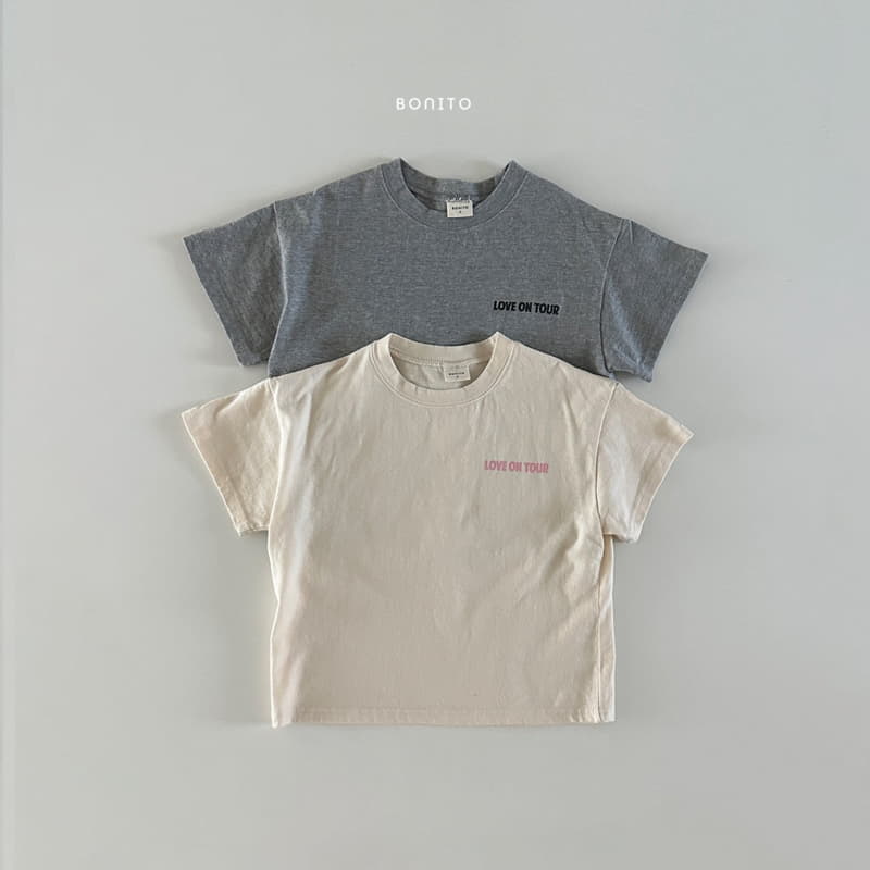 Bonito - Korean Baby Fashion - #babyoninstagram - Love On Tee - 2