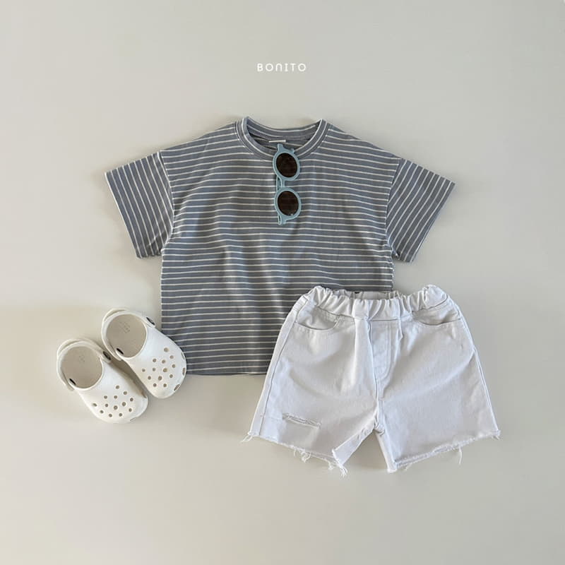 Bonito - Korean Baby Fashion - #babyoninstagram - Loose Stripes Tee - 7