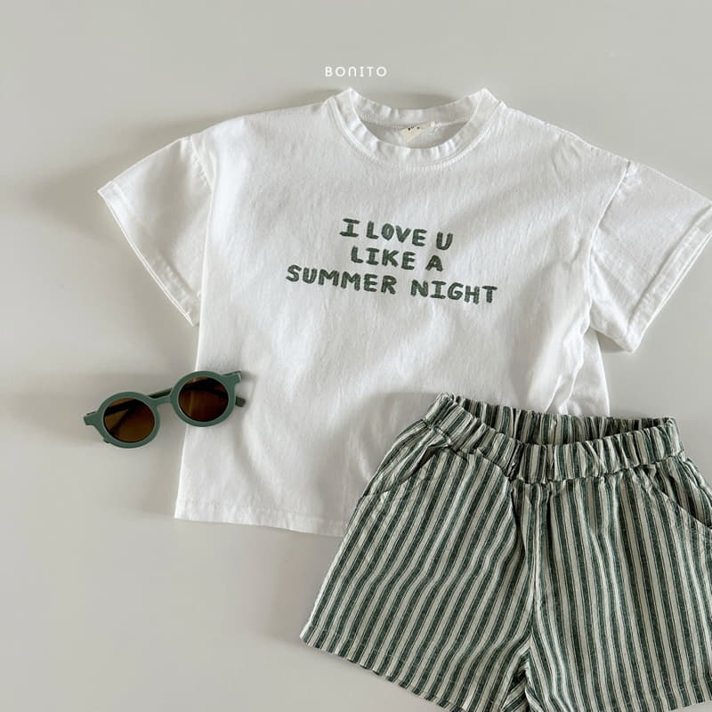 Bonito - Korean Baby Fashion - #babyoninstagram - Linen Stripes Shorts - 5