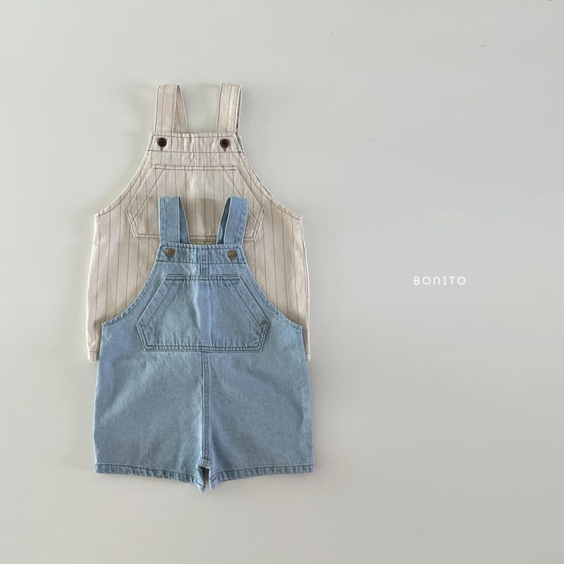 Bonito - Korean Baby Fashion - #babylifestyle - Denim Dungarees - 4