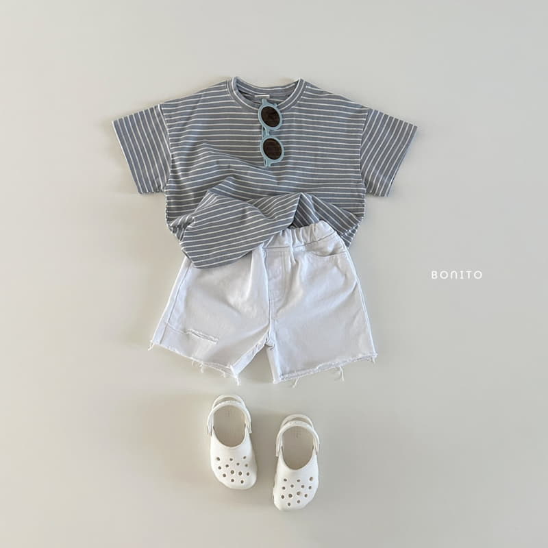 Bonito - Korean Baby Fashion - #babyootd - Loose Stripes Tee - 8