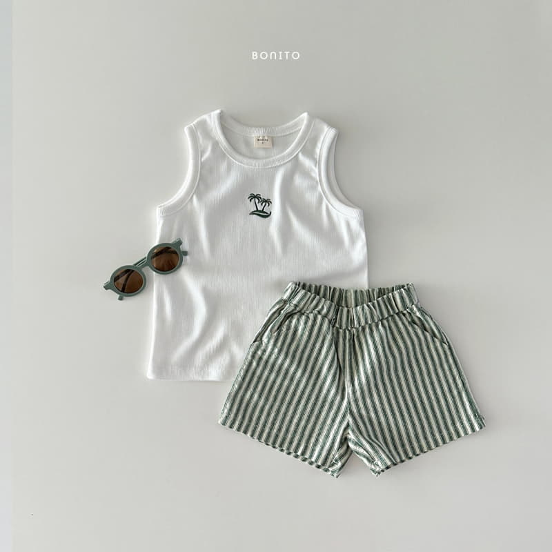 Bonito - Korean Baby Fashion - #babyootd - Linen Stripes Shorts - 6