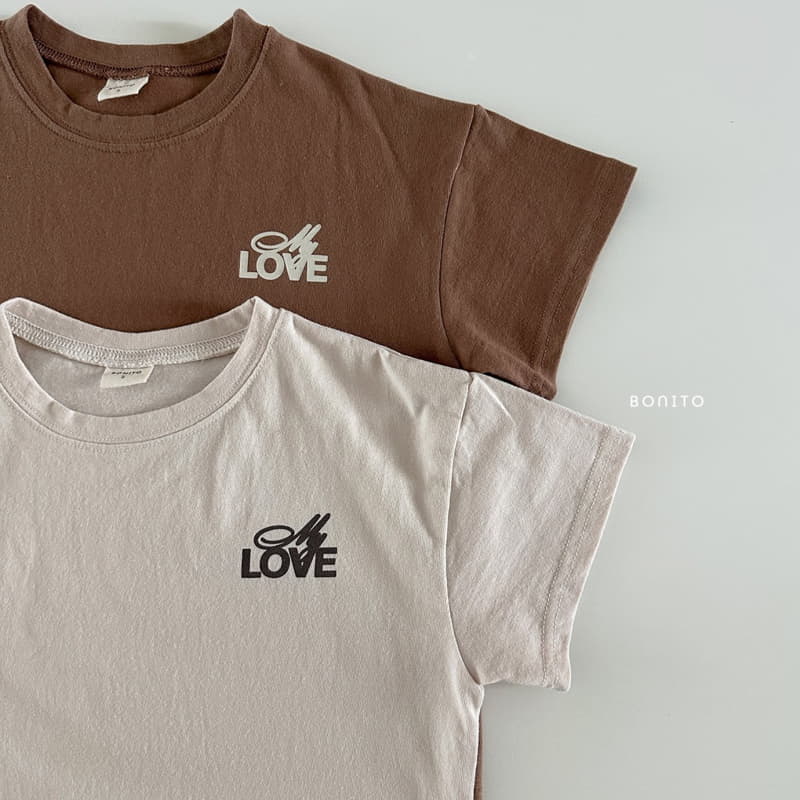 Bonito - Korean Baby Fashion - #babyootd - Mu Love Tee - 3