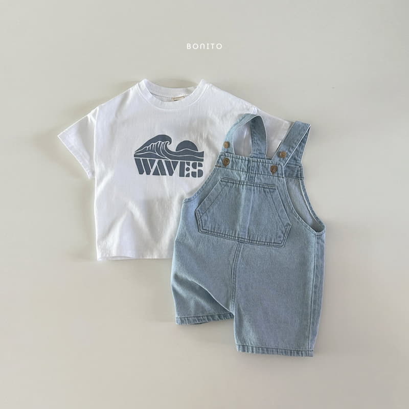 Bonito - Korean Baby Fashion - #babyootd - Denim Dungarees - 5