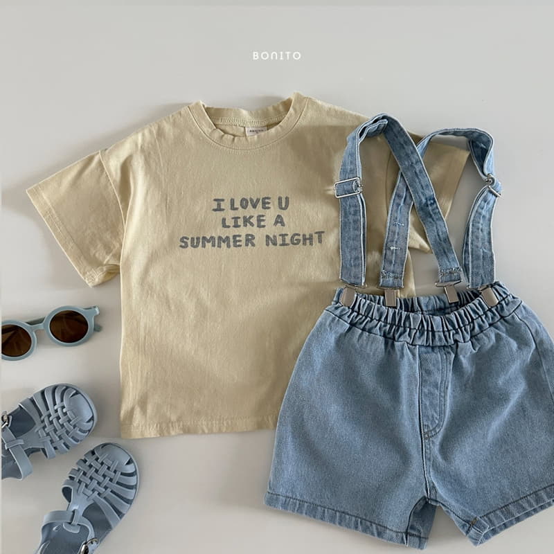 Bonito - Korean Baby Fashion - #babyootd - Denim Suspendar - 9