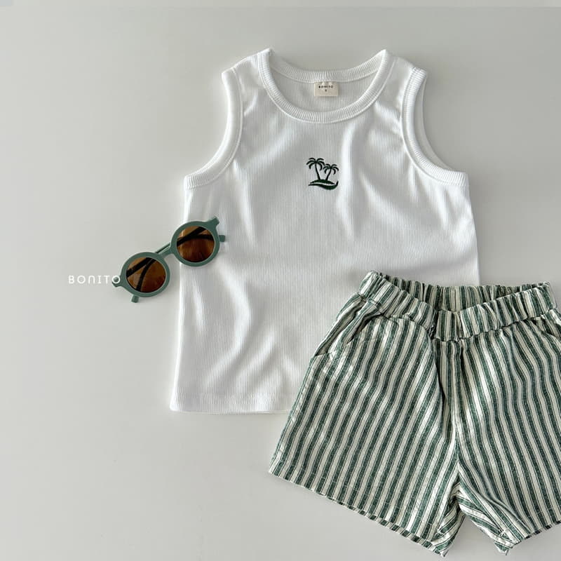 Bonito - Korean Baby Fashion - #babyoutfit - Linen Stripes Shorts - 7