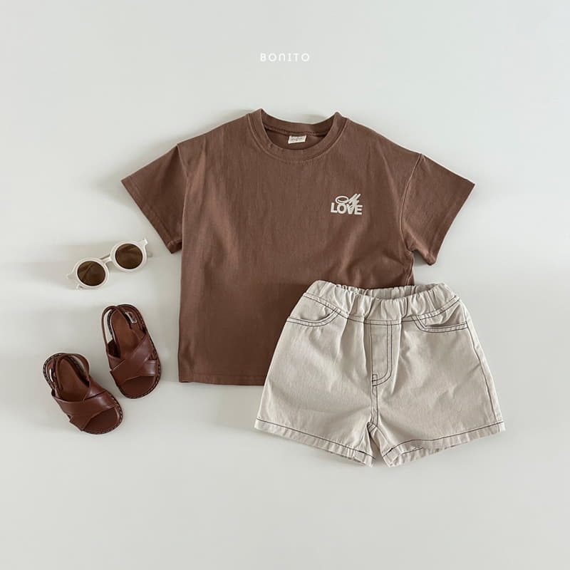 Bonito - Korean Baby Fashion - #babyootd - Mu Love Tee - 4