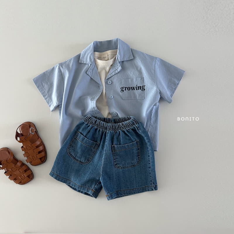 Bonito - Korean Baby Fashion - #babyoutfit - Two Pocket Denim Shorts - 9