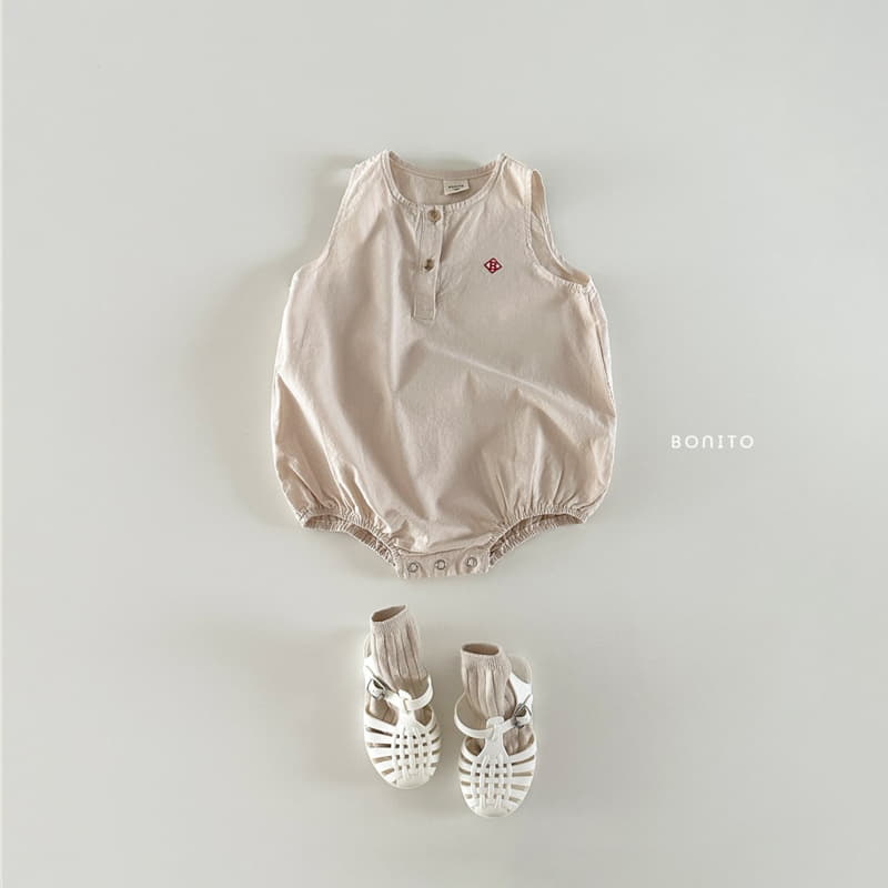 Bonito - Korean Baby Fashion - #babywear - Linen Sleeveless Bodysuit - 10