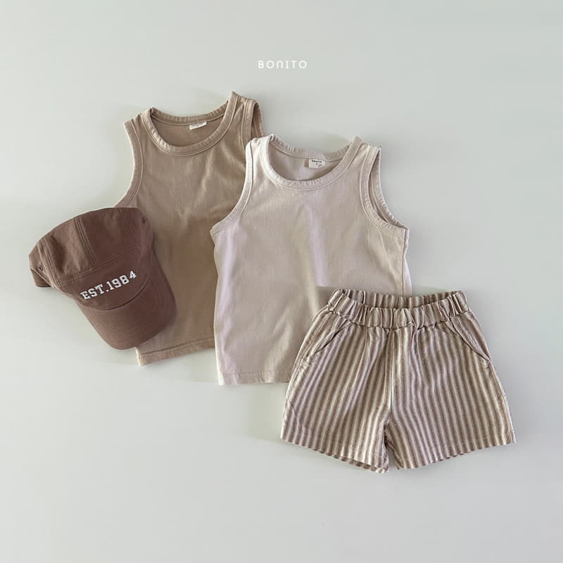 Bonito - Korean Baby Fashion - #babywear - Linen Stripes Shorts - 9