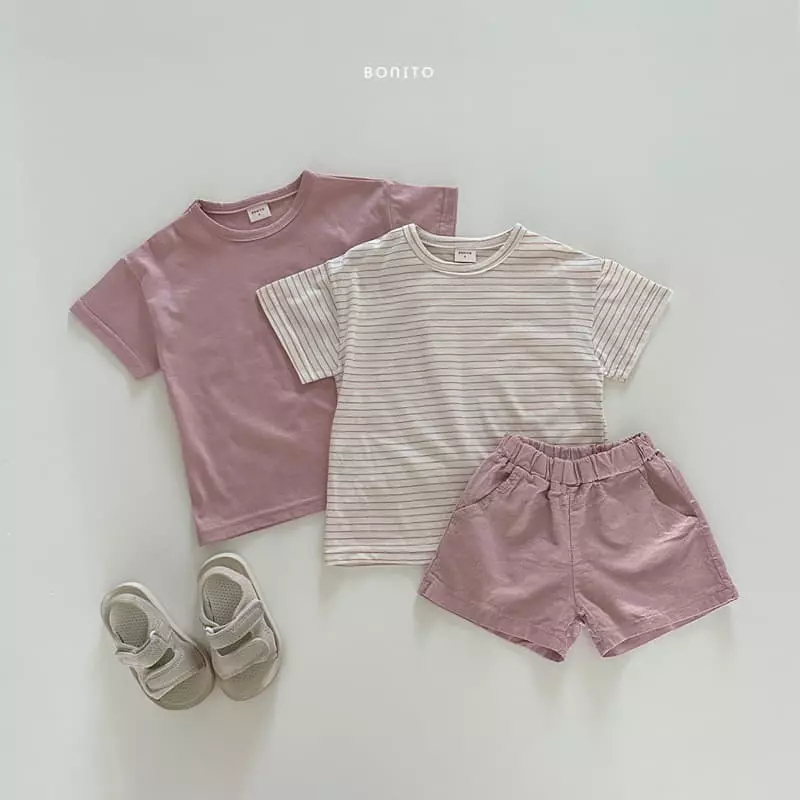 Bonito - Korean Baby Fashion - #onlinebabyshop - 1+1 Base Tee - 11