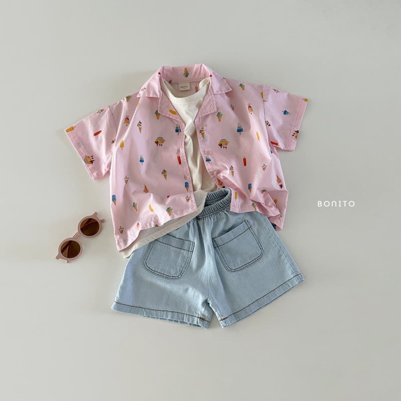 Bonito - Korean Baby Fashion - #onlinebabyshop - Two Pocket Denim Shorts - 12