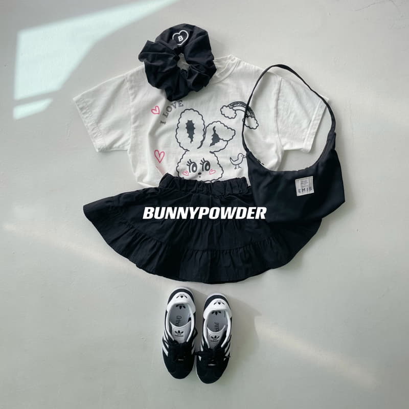 Bunny Powder - Korean Children Fashion - #Kfashion4kids - Black Bunny Tee with mom - 2