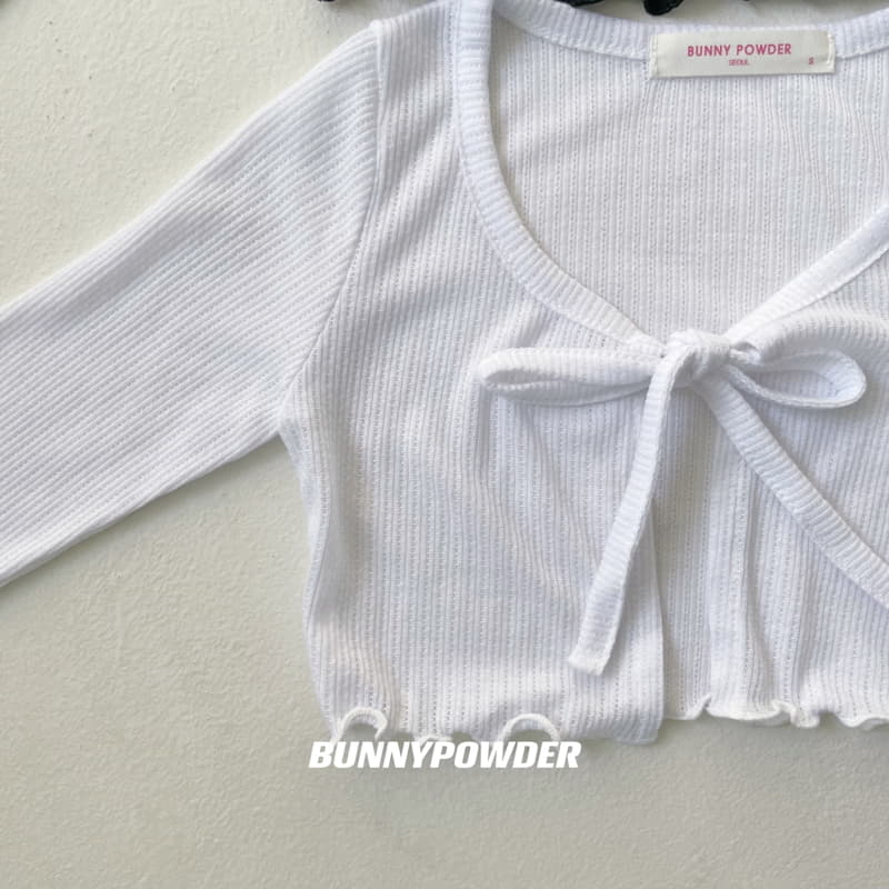 Bunny Powder - Korean Children Fashion - #Kfashion4kids - Ribbon Cardigan