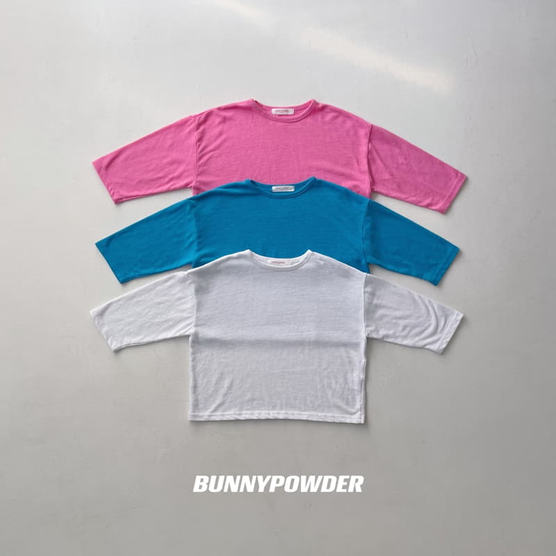 Bunny Powder - Korean Children Fashion - #childrensboutique - Linen Tee