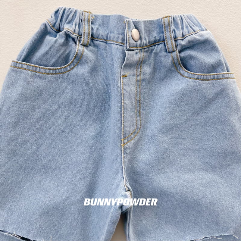 Bunny Powder - Korean Children Fashion - #fashionkids - Slit Jeans - 2