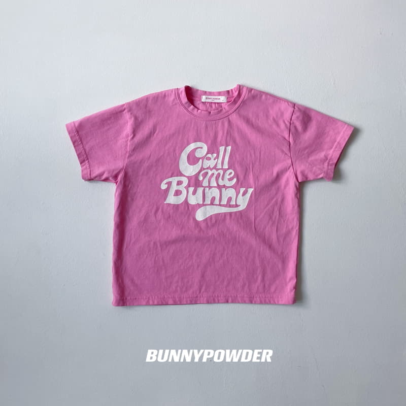 Bunny Powder - Korean Children Fashion - #kidsshorts - Call ME Bunny Tee - 5