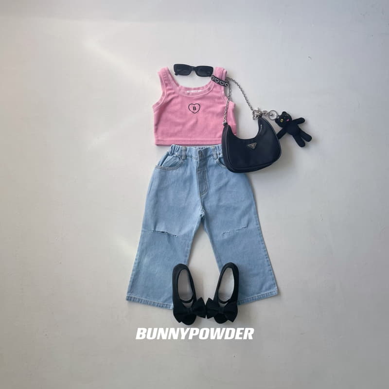 Bunny Powder - Korean Children Fashion - #littlefashionista - Slit Jeans - 7