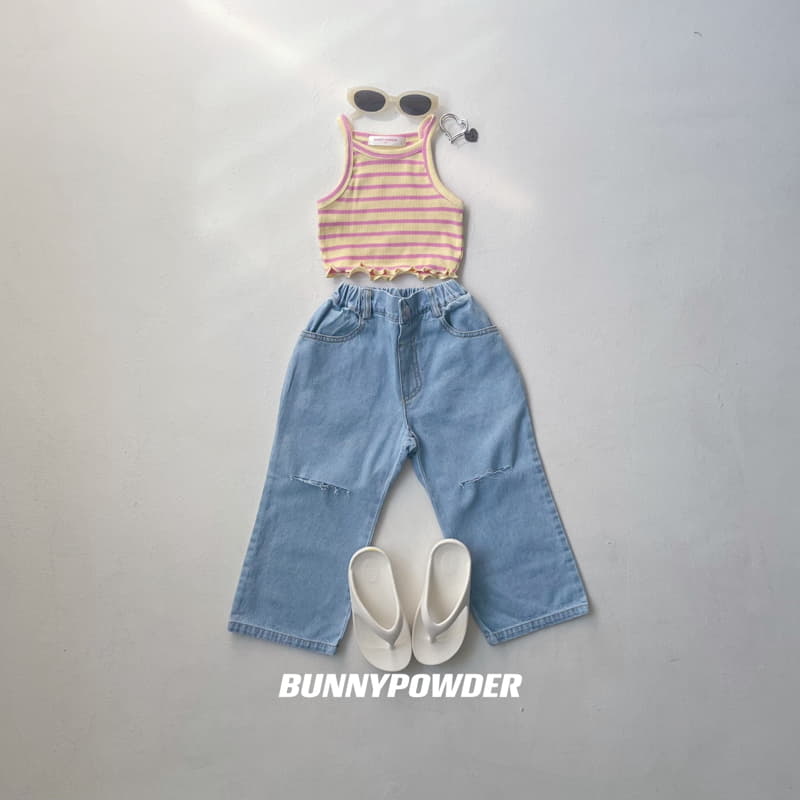 Bunny Powder - Korean Children Fashion - #magicofchildhood - Slit Jeans - 8