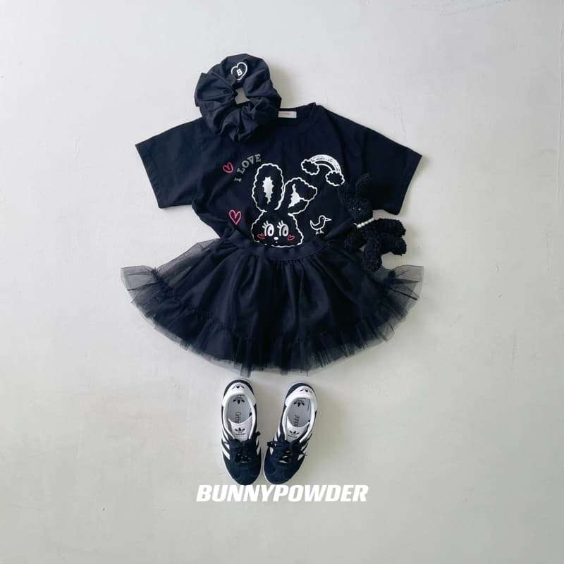 Bunny Powder - Korean Children Fashion - #prettylittlegirls - Black Bunny Tee with mom - 6