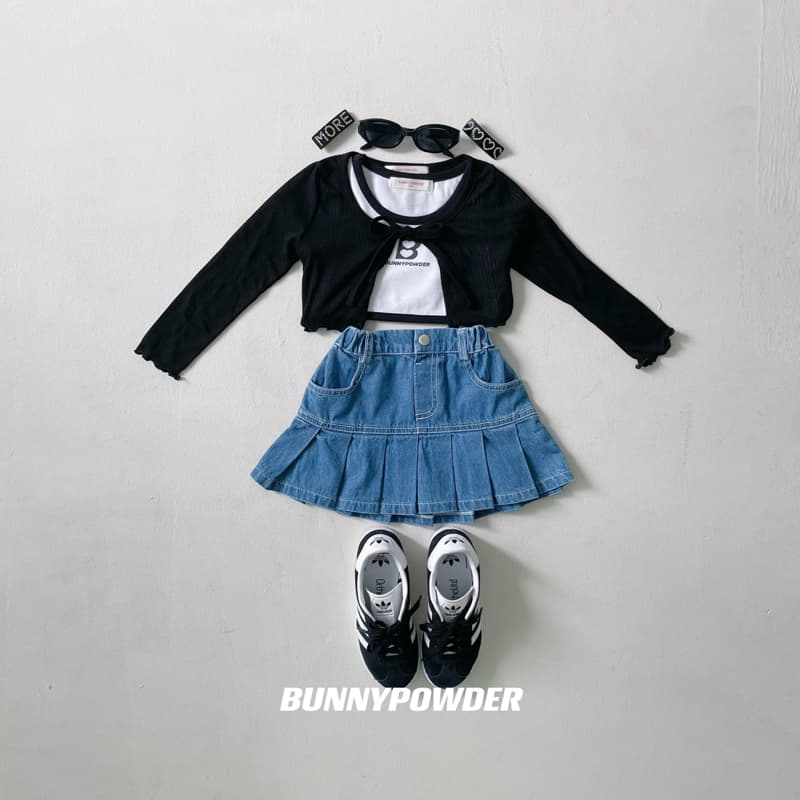 Bunny Powder - Korean Children Fashion - #todddlerfashion - Ditto Denim Skirt - 12