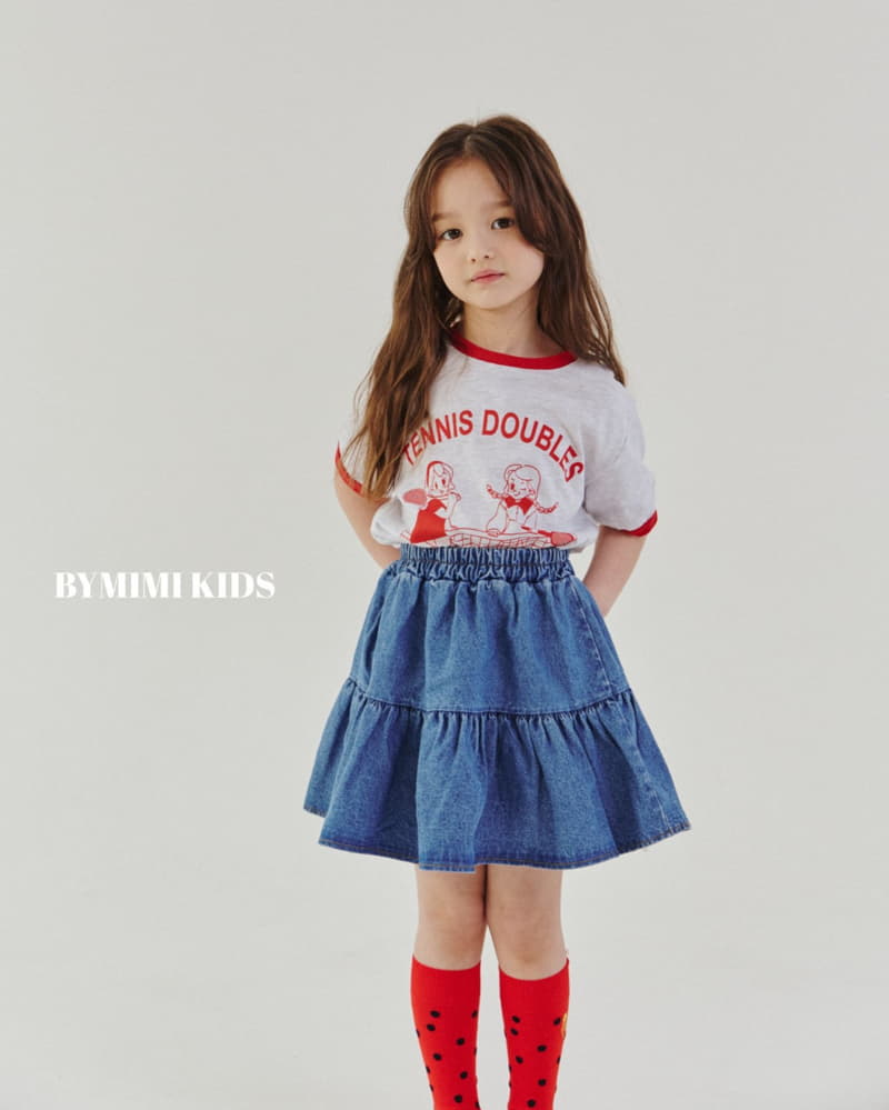 Bymimi - Korean Children Fashion - #Kfashion4kids - Cocopang Denim Skirt