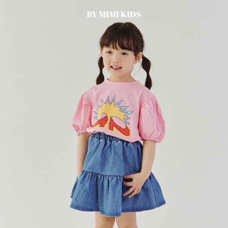 Bymimi - Korean Children Fashion - #childofig - Cocopang Denim Skirt - 9