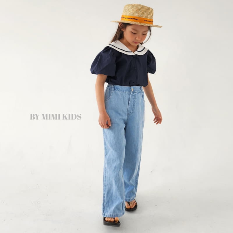 Bymimi - Korean Children Fashion - #childofig - Marron Sailor Blouse - 10