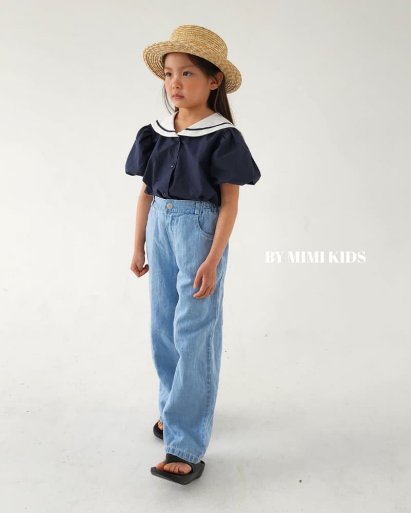 Bymimi - Korean Children Fashion - #childofig - Marron Sailor Blouse - 11