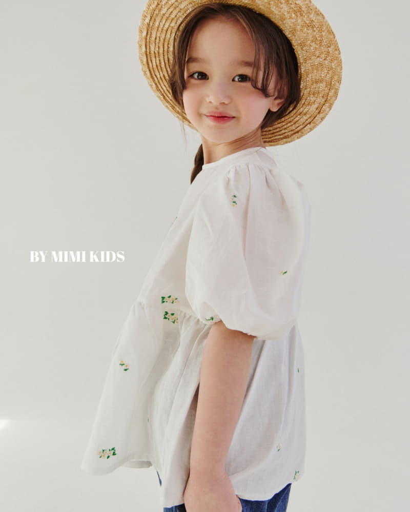 Bymimi - Korean Children Fashion - #childofig - Dandelion Embrodiery Blouse - 8